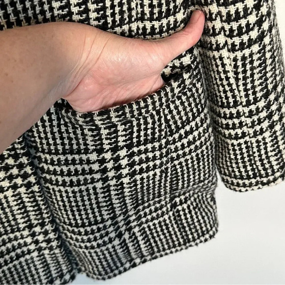 Talbots Size 16 TWEED DOUBLE BREASTED BLAZER - HOUNDSTOOTH Preppy Academia - Picture 9 of 12